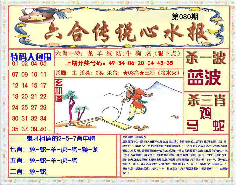 080期六合传说(心水版)[图]