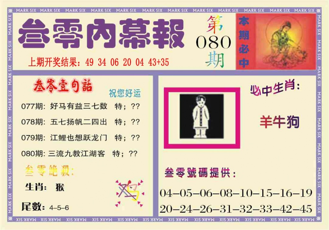 080期叁零内幕报[图]