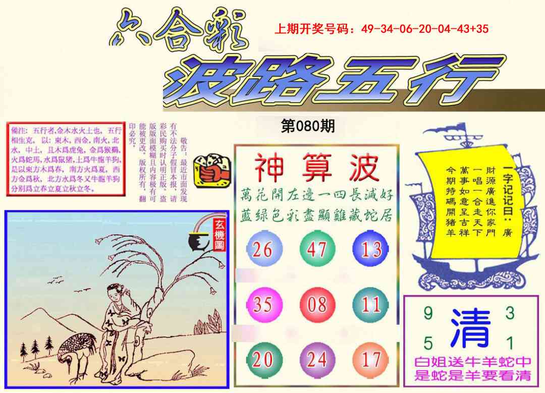 080期波路五行[图]
